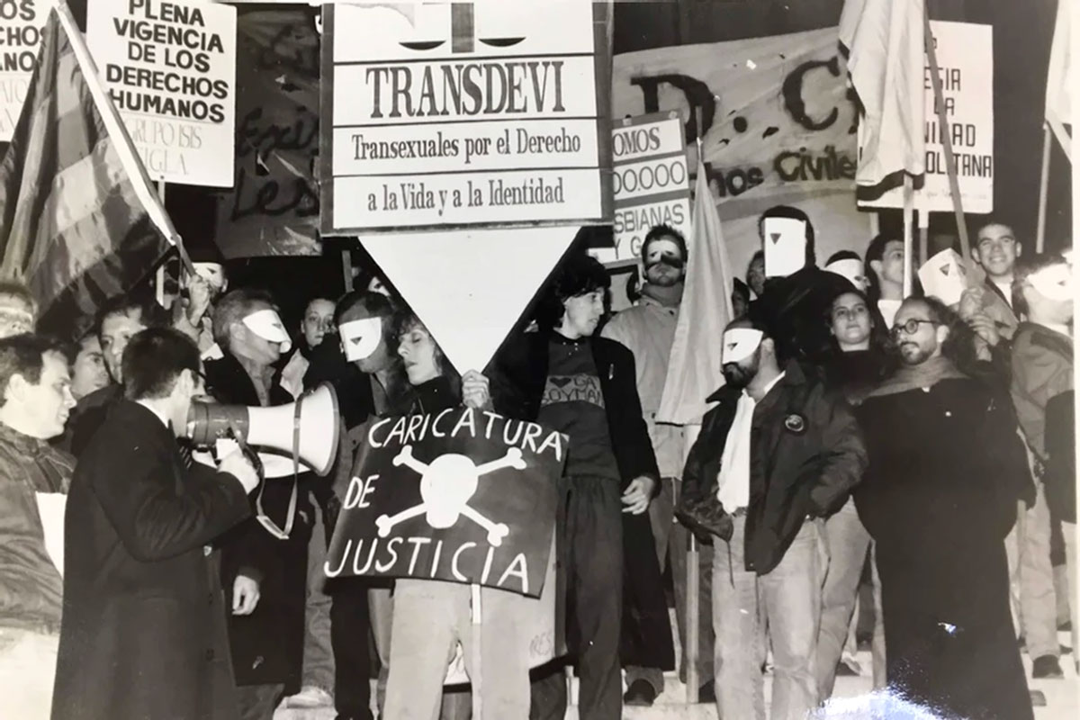 Primera Marcha del Orgullo en Buenos Aires, el 3 de julio de 1992.