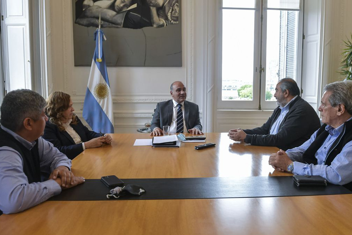La nueva cúpula de la CGT se reunió con Manzur: Alberto irá al acto en Plaza de Mayo