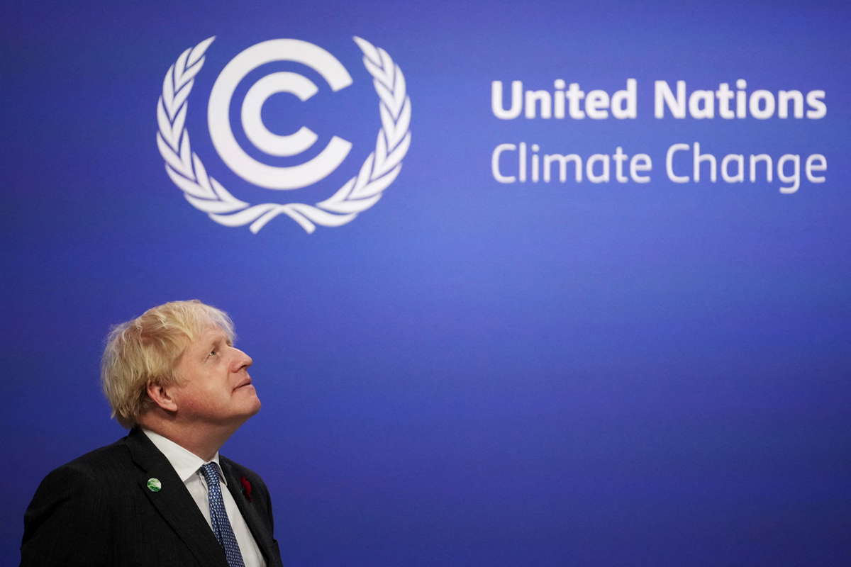 Johnson inauguró la Cumbre de Cambio Climático: «La tragedia es que esto no es una película»
