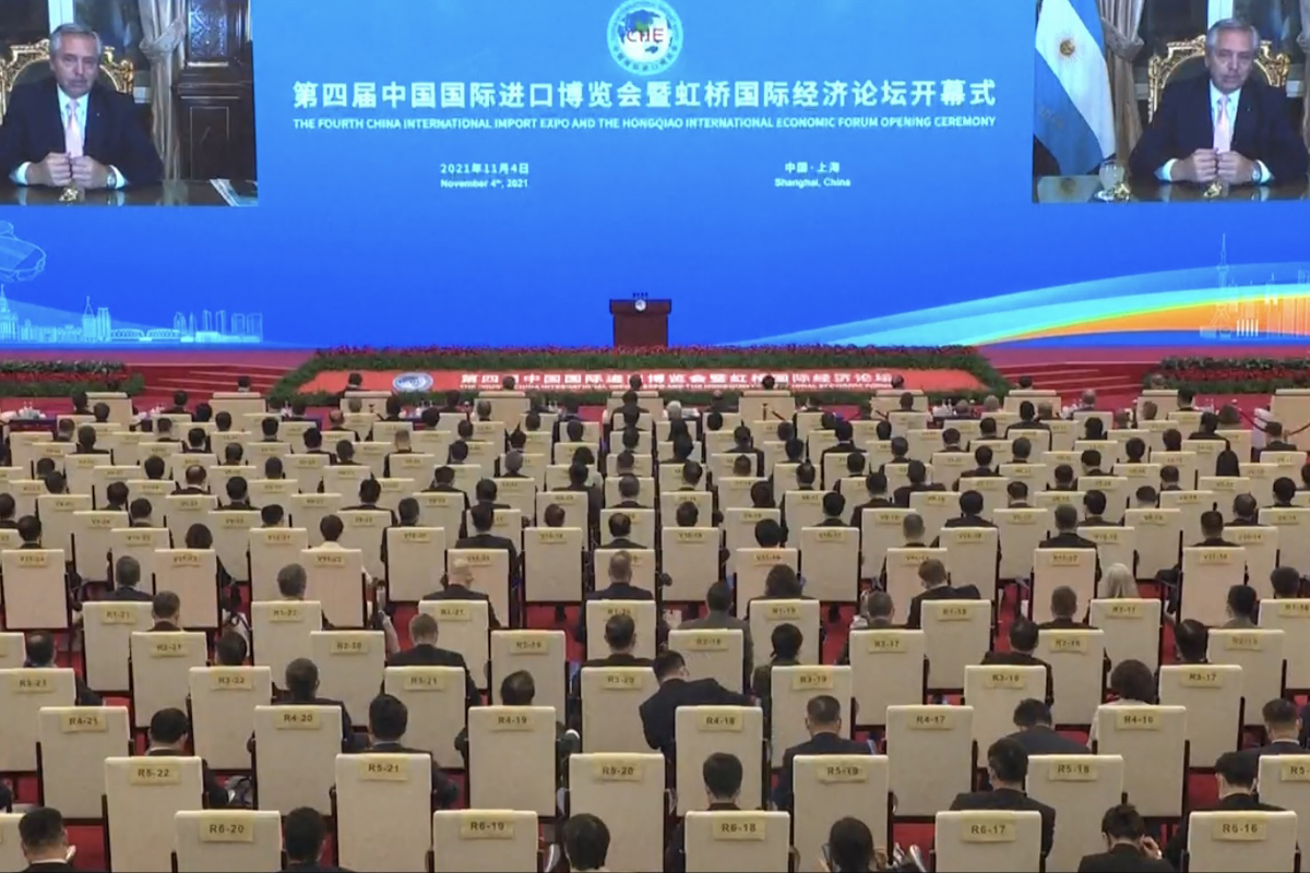 Invitado por Xi Jinping, Fernández participó de la feria de exportaciones más importante del mundo