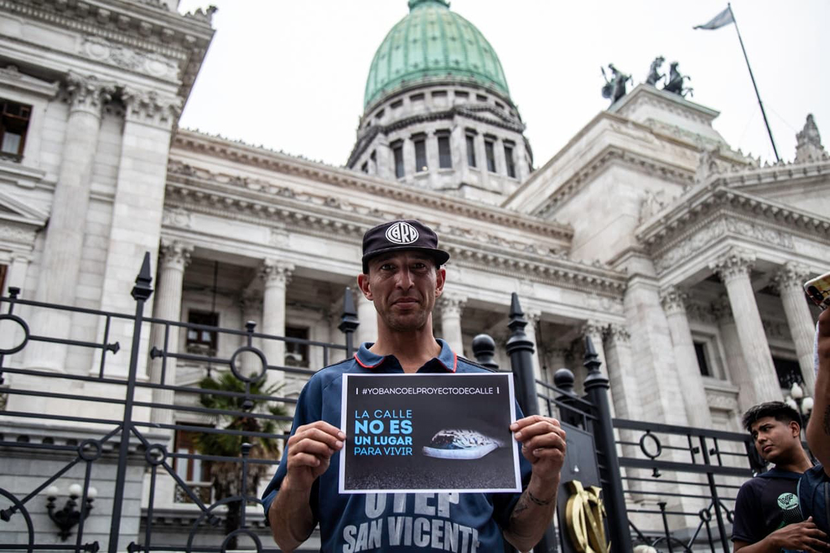 El Congreso sancionó la Ley de protección a personas en situación de calle