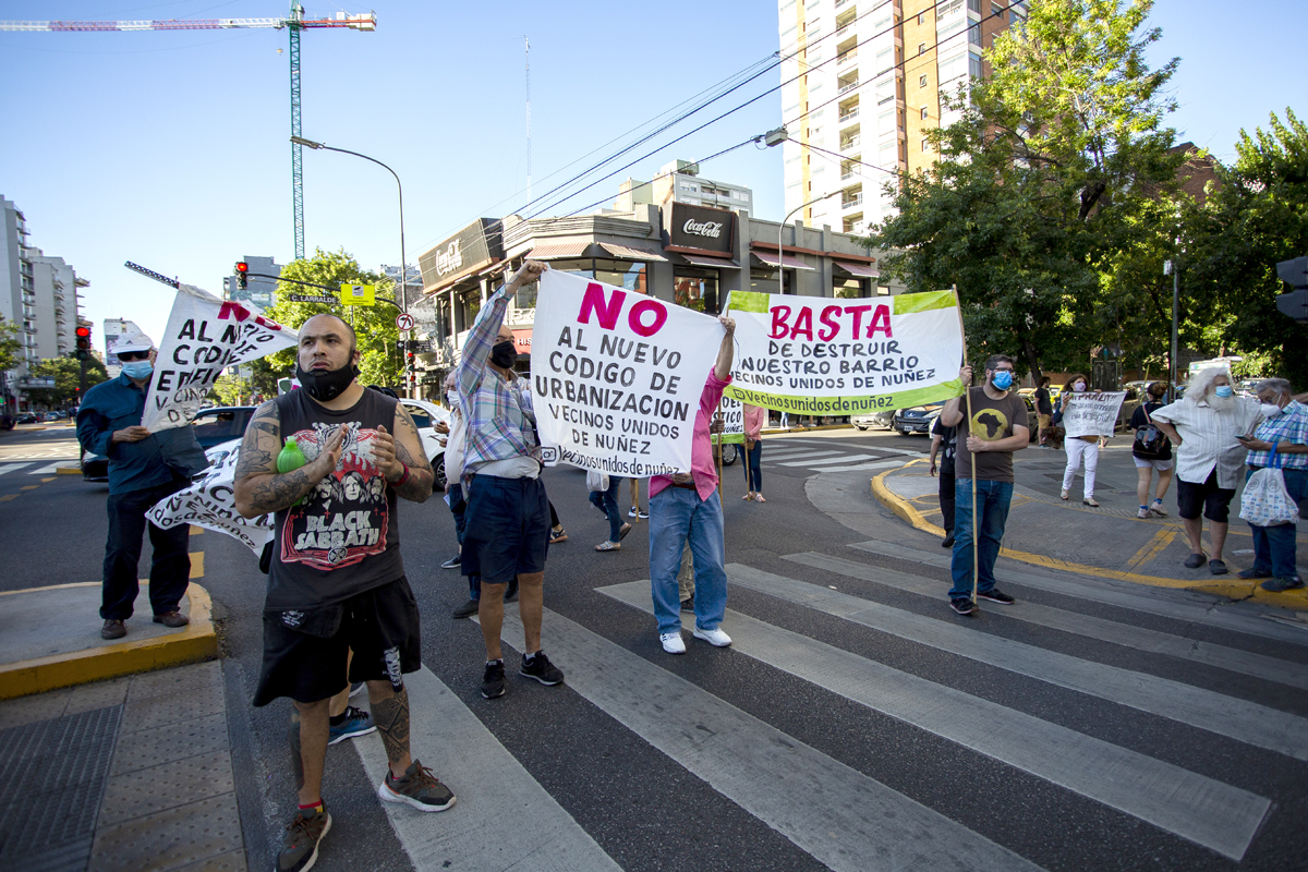 El barrio porteño de Núñez volvió a la calle en contra de las torres