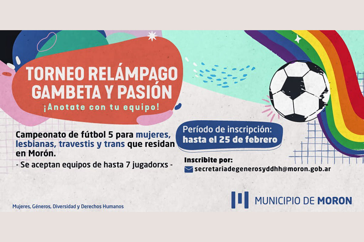 Morón lanza el primer torneo de fútbol para mujeres, lesbianas, travestis y trans