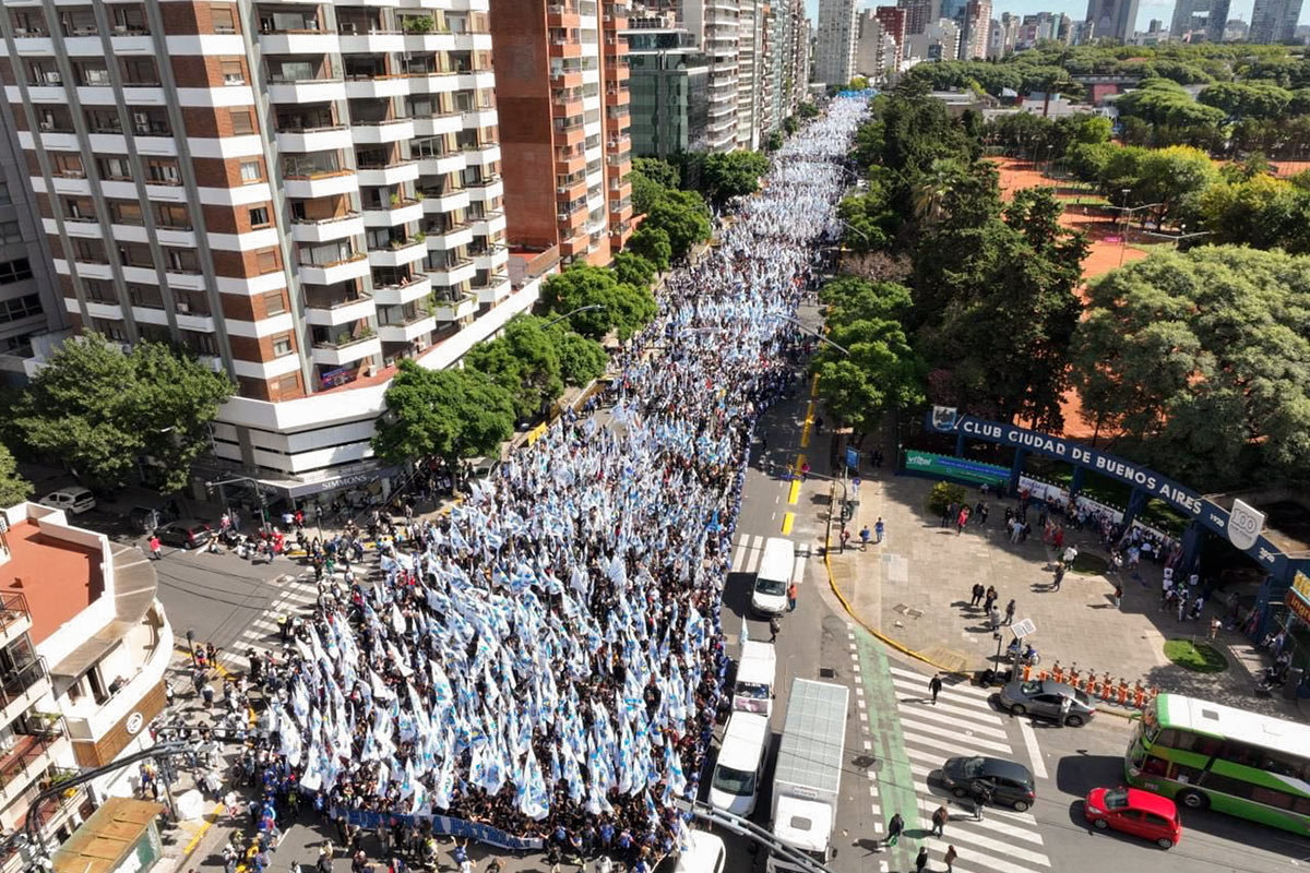 La marcha de La Cámpora desde la ex ESMA a Plaza de Mayo, bajo análisis