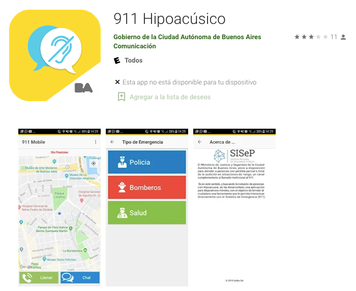El gobierno porteño desactivó una app de emergencias para sordos