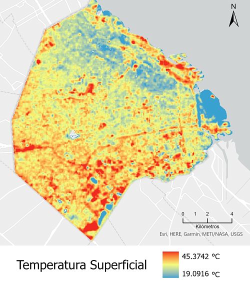 Multa Enfriarse termómetro Un estudio satelital detecta variaciones de hasta 20° entre distintos  barrios de la Ciudad de Buenos Aires