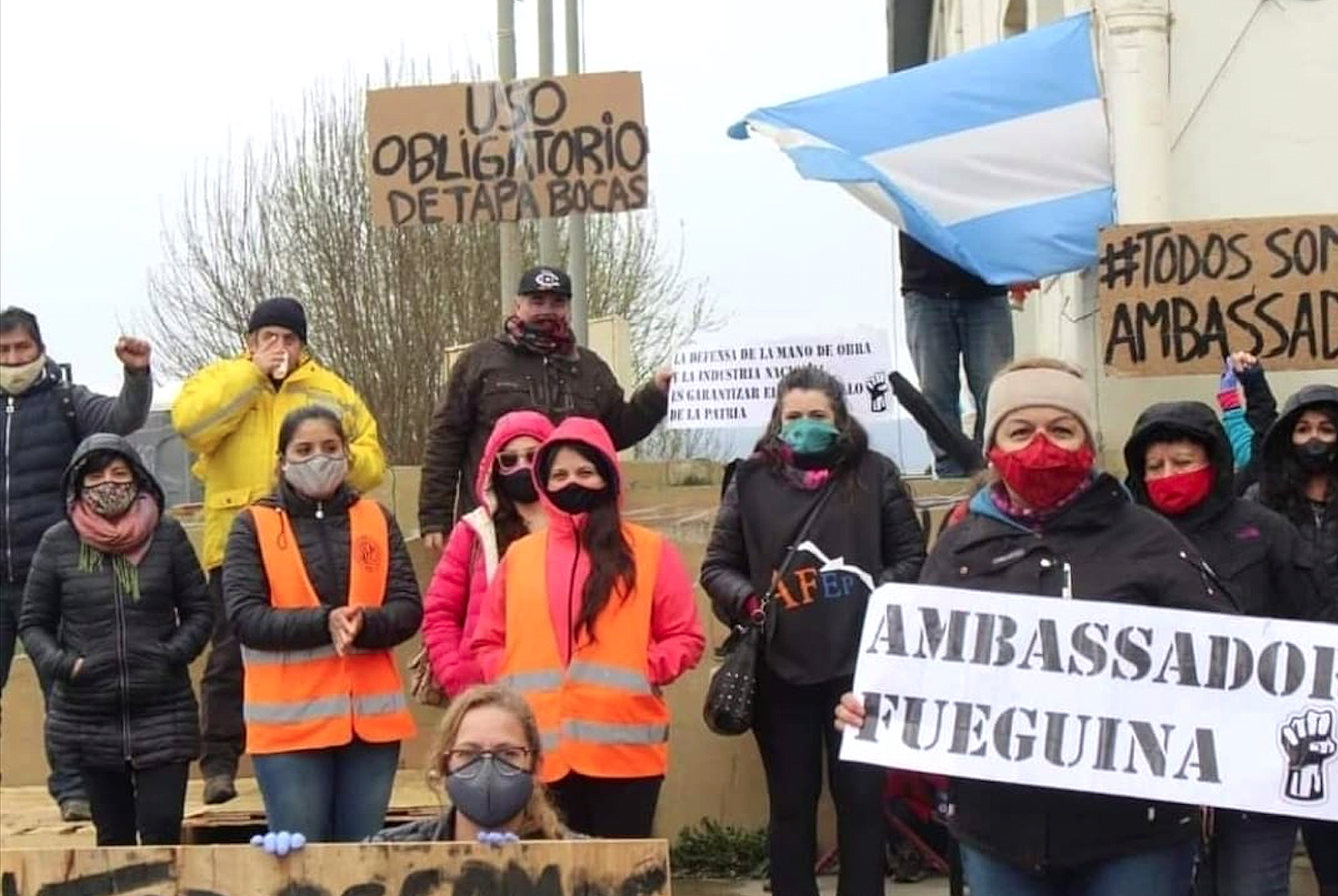580 días de lucha en Ushuaia: vaciaron la empresa y dejaron a 59 familias sin sustento