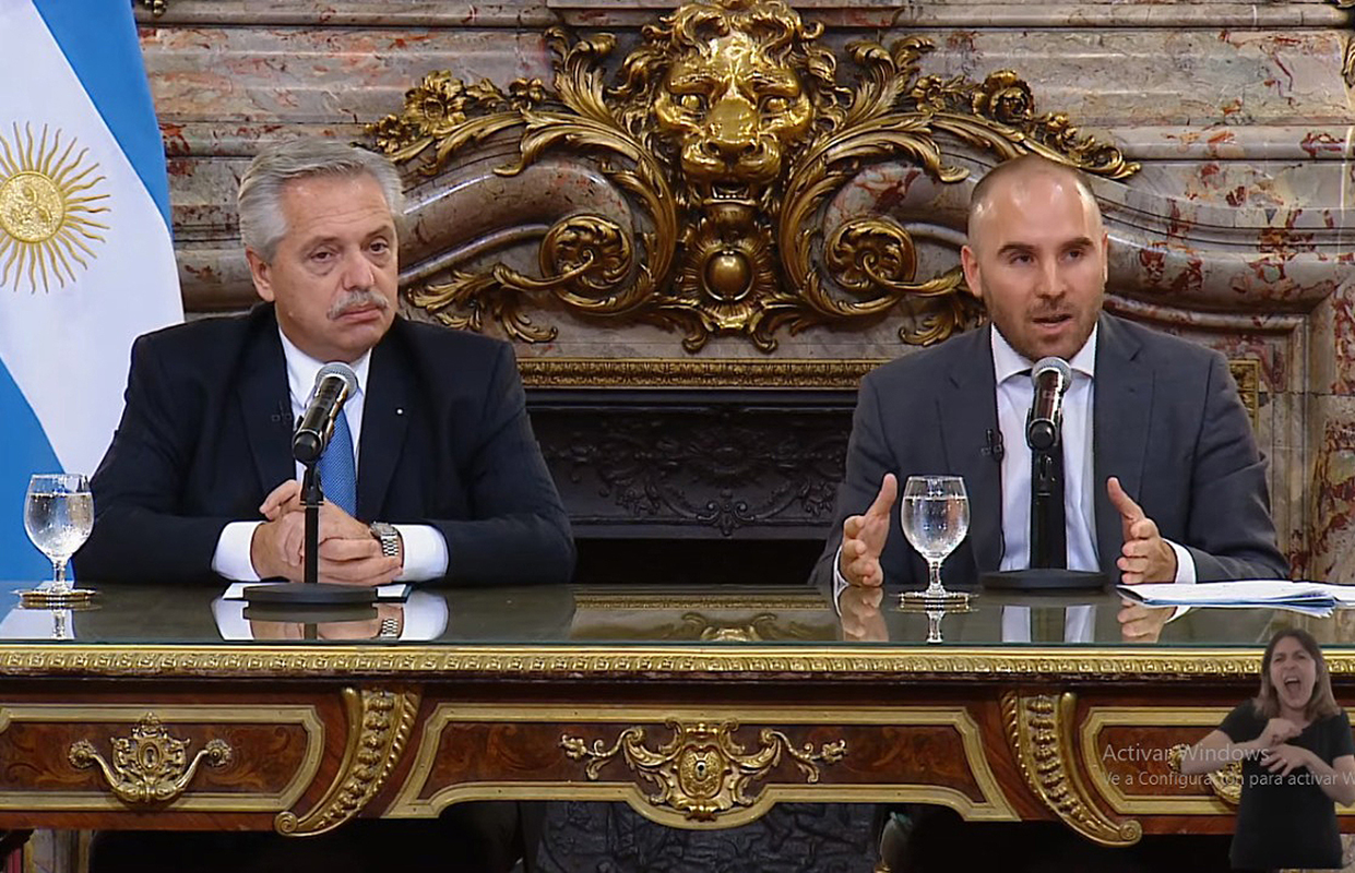 Los anuncios del ministro Martín Guzmán y el presidente Alberto Fernández