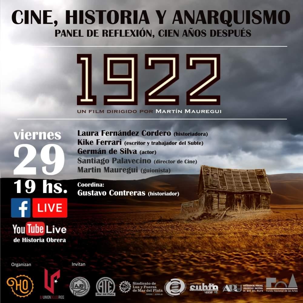 Un espacio de cine y reflexión sobre el anarquismo a 100 años de la Patagonia Rebelde