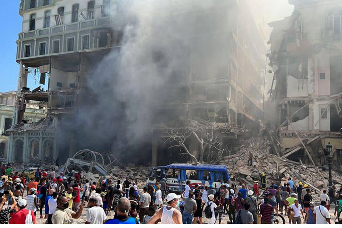 Nueve muertos y 40 heridos por una explosión en un hotel cinco estrellas en el centro de La Habana