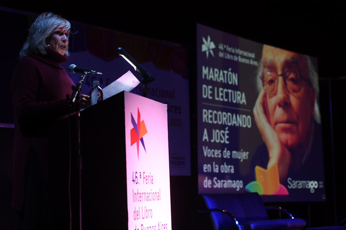 En la Feria del Libro la Maratón de Lectura recobró las voces femeninas de José Saramago