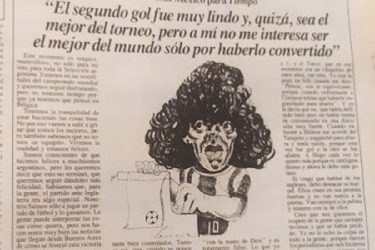 El Maradona epistolar: las columnas olvidadas que publicó durante México 86
