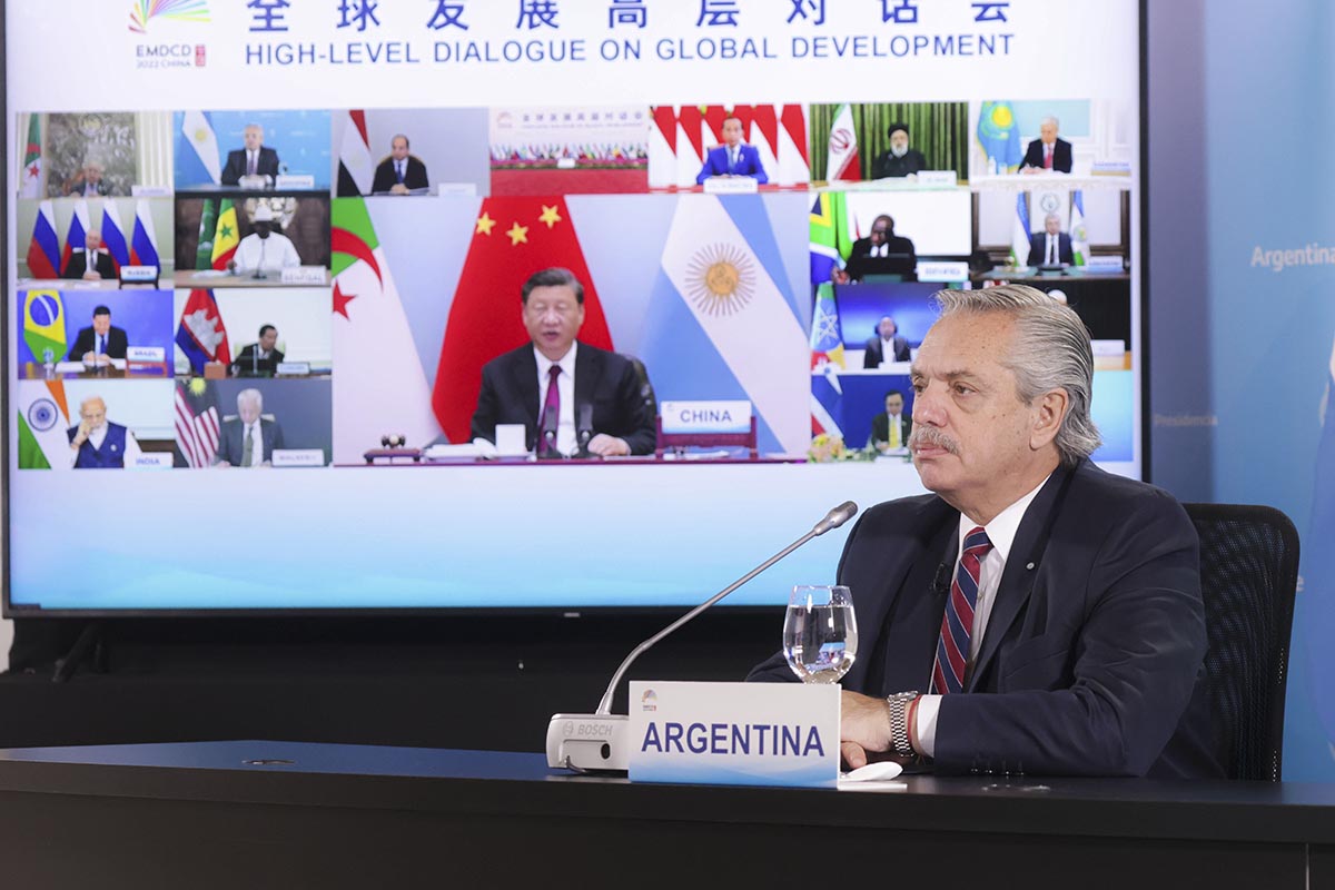 Alberto Fernández participa de la XIV cumbre BRICS de forma virtual