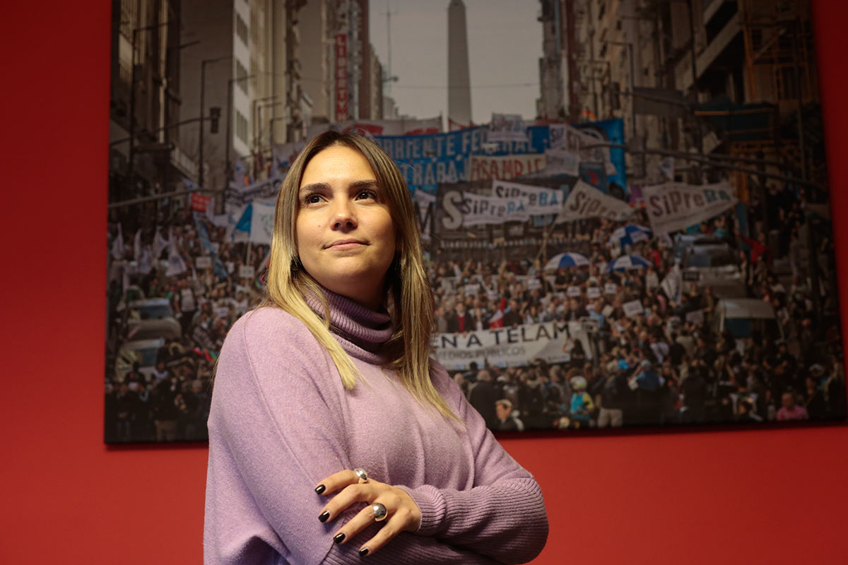 Carla Gaudensi, secretaria general de la Fatpren:»El Estado debe ejercer más presión sobre los empresarios de medios»
