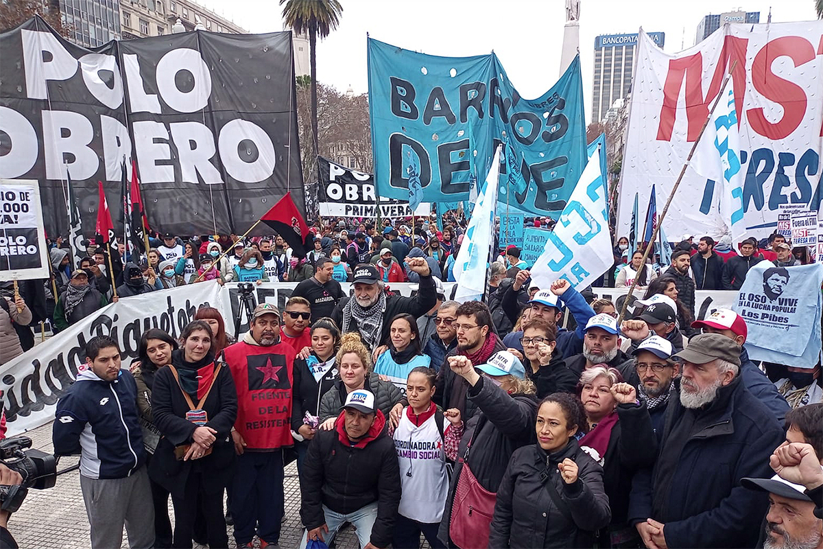 El movimiento piquetero unificado cortará accesos a la Ciudad de Buenos Aires