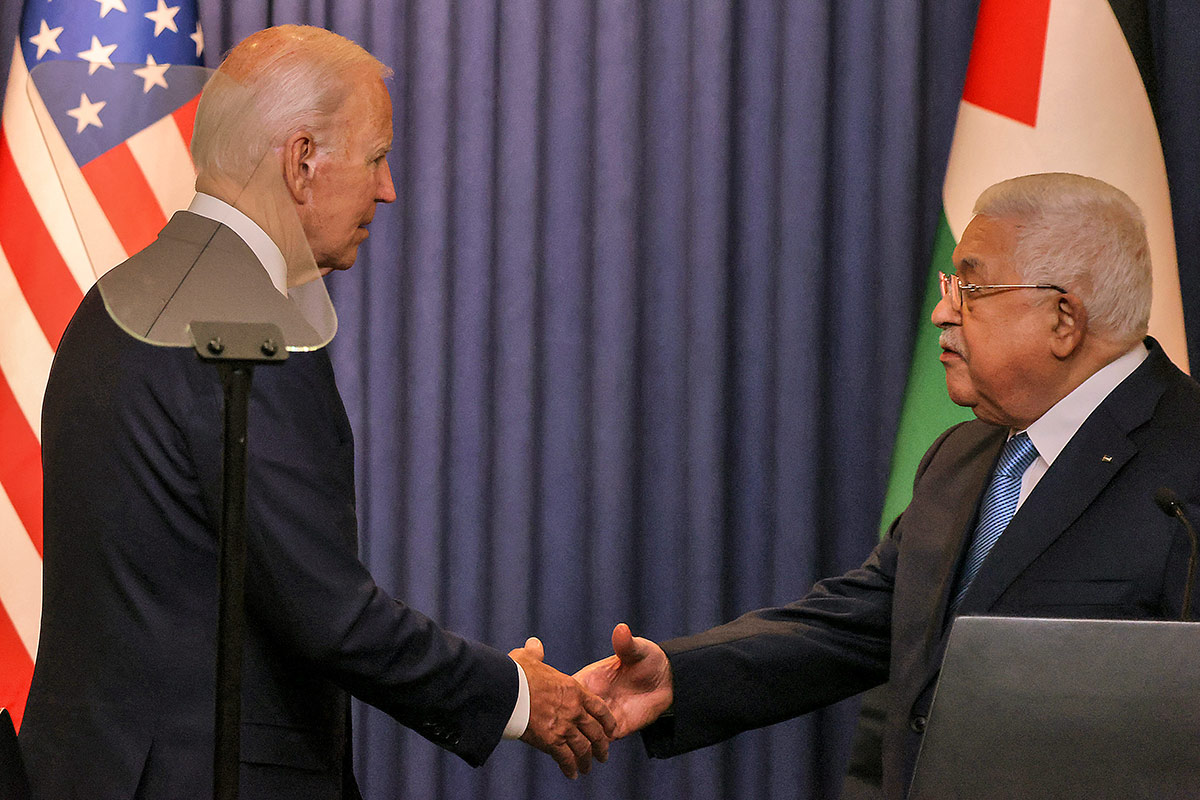 Biden dice que los palestinos necesitan «un horizonte político» hacia la paz