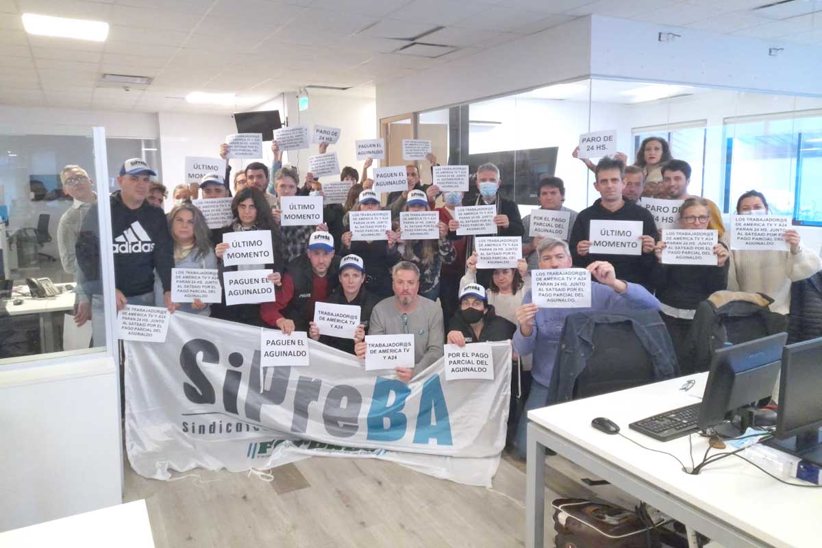 Nuevo paro de 24 horas en América TV y A24 por el pago completo del aguinaldo