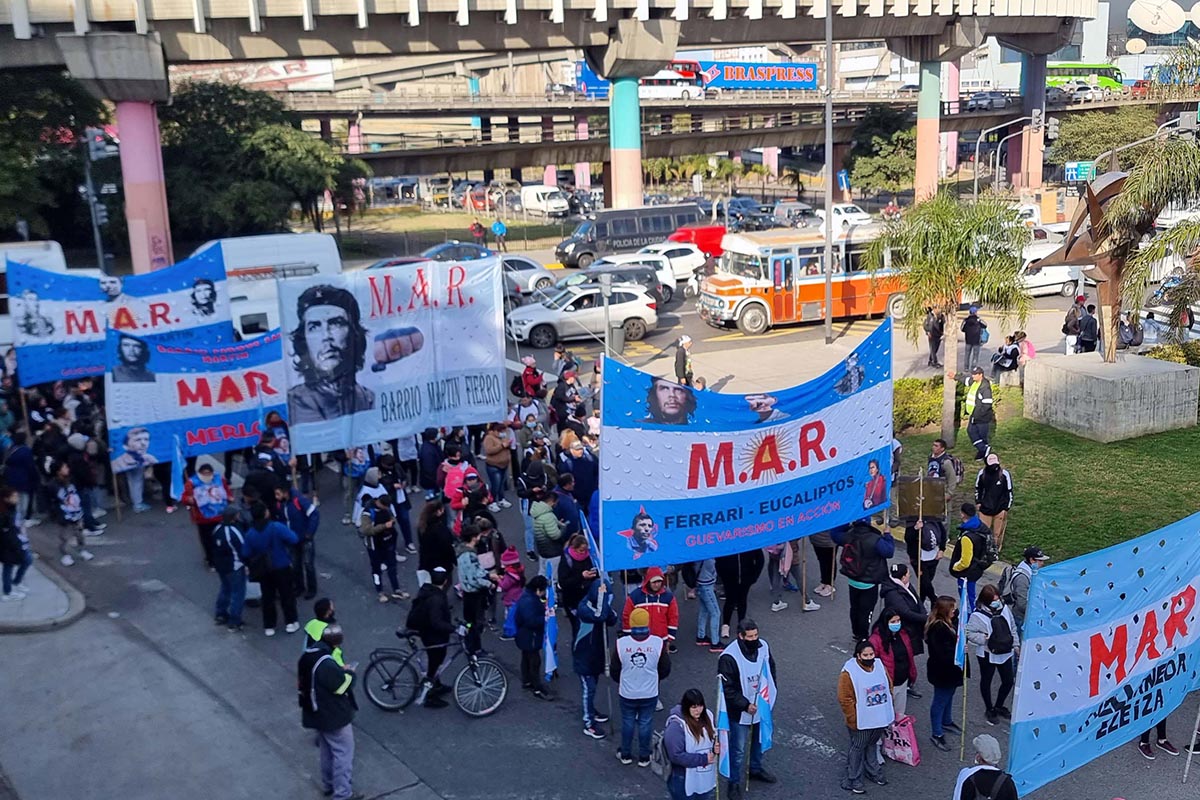 La Unidad Piquetera marcha a Plaza de Mayo en demanda de mayor asistencia social