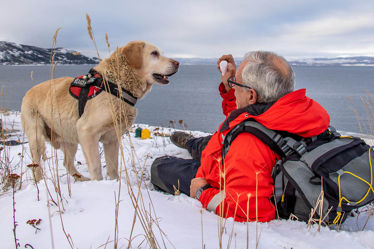 Tango, el perro «héroe» que rescató a un esquiador enterrado más de una hora bajo 200 kilos de nieve