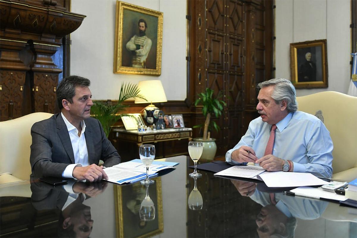 Primera reunión entre Fernández y Massa, en su nuevo rol de superministro