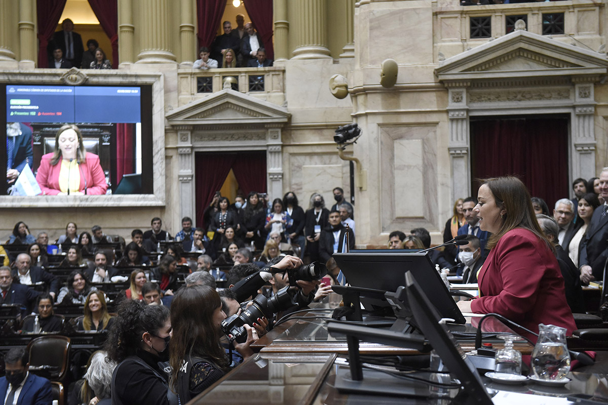 Cecilia Moreau se convirtió en la primera presidenta de la Cámara de Diputados