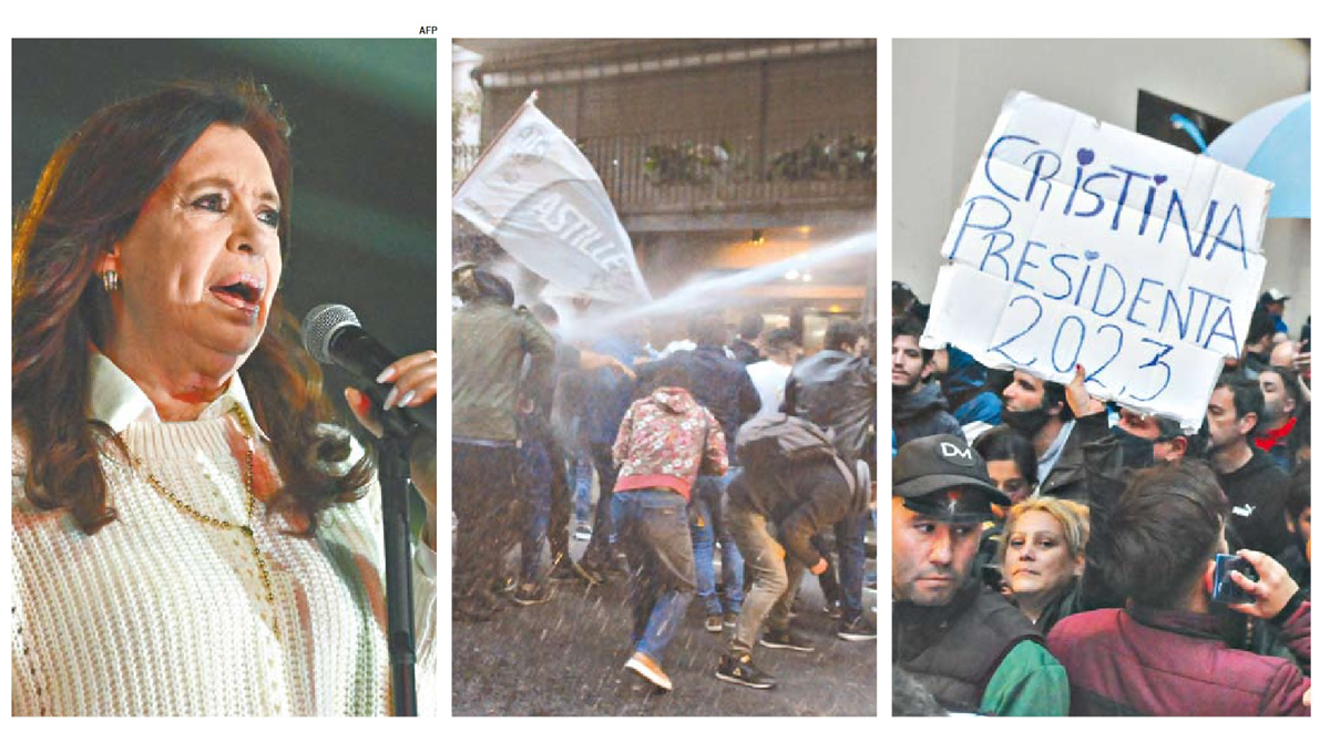 Cristina después de la represión: «Los violentos no somos nosotros»