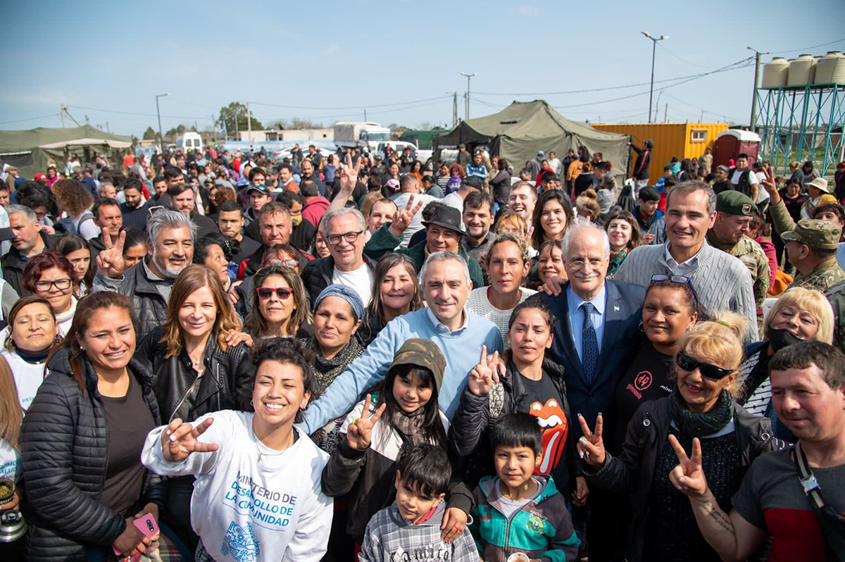 Nación y Provincia avanzan con la urbanización de la toma de terrenos en La Plata