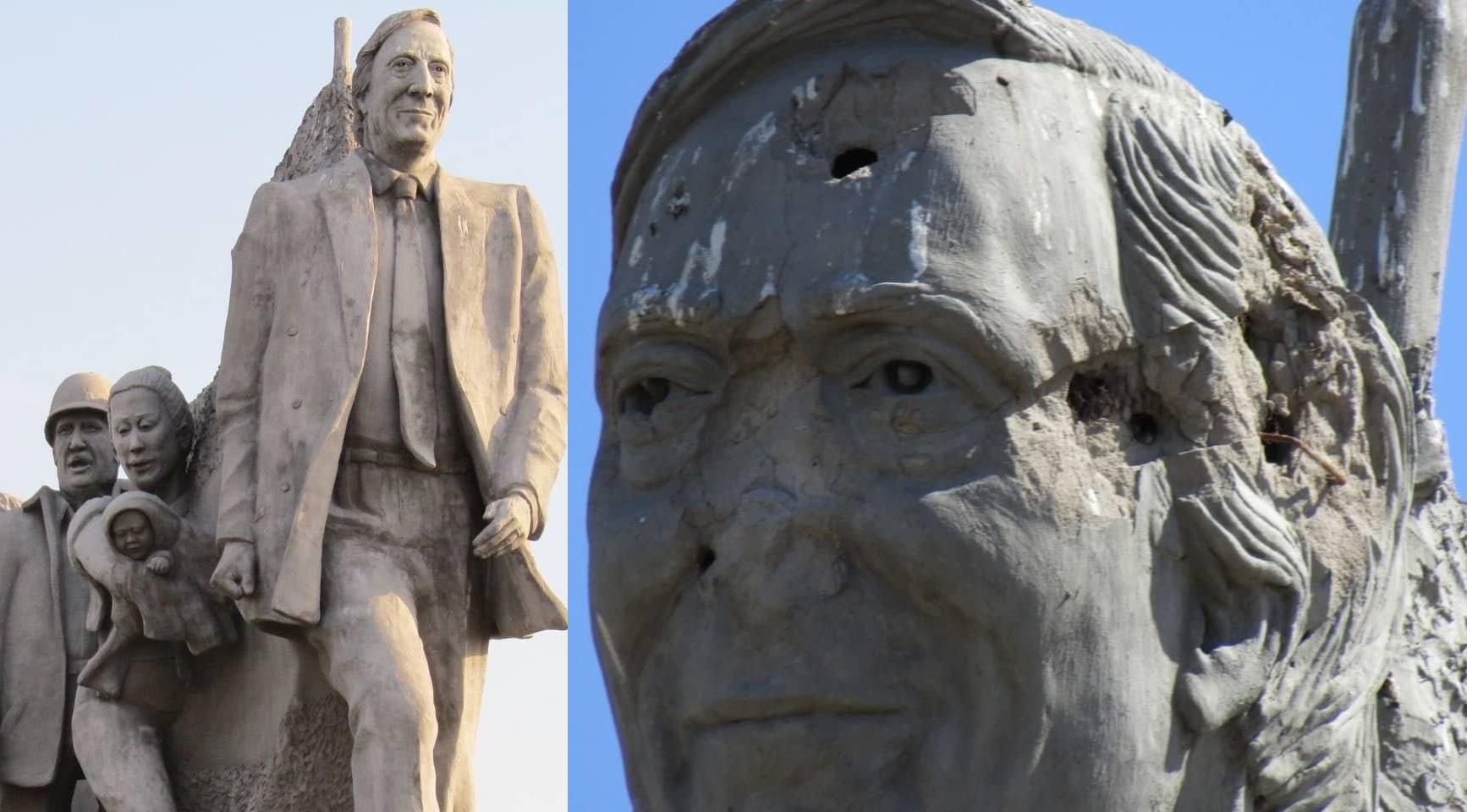 Vandalizaron un monumento de Néstor Kirchner
