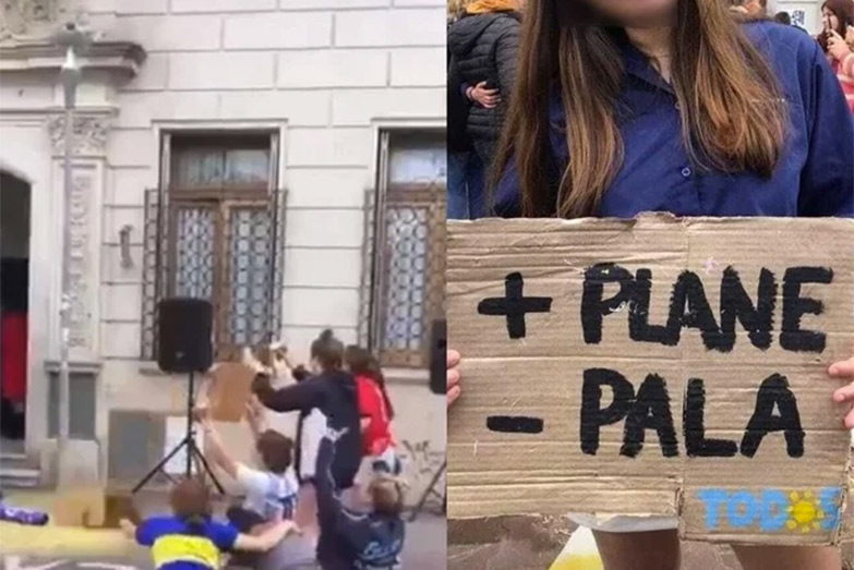 En una escuela religiosa de Olavarría, hicieron una «parodia» contra Cristina y los «planeros»