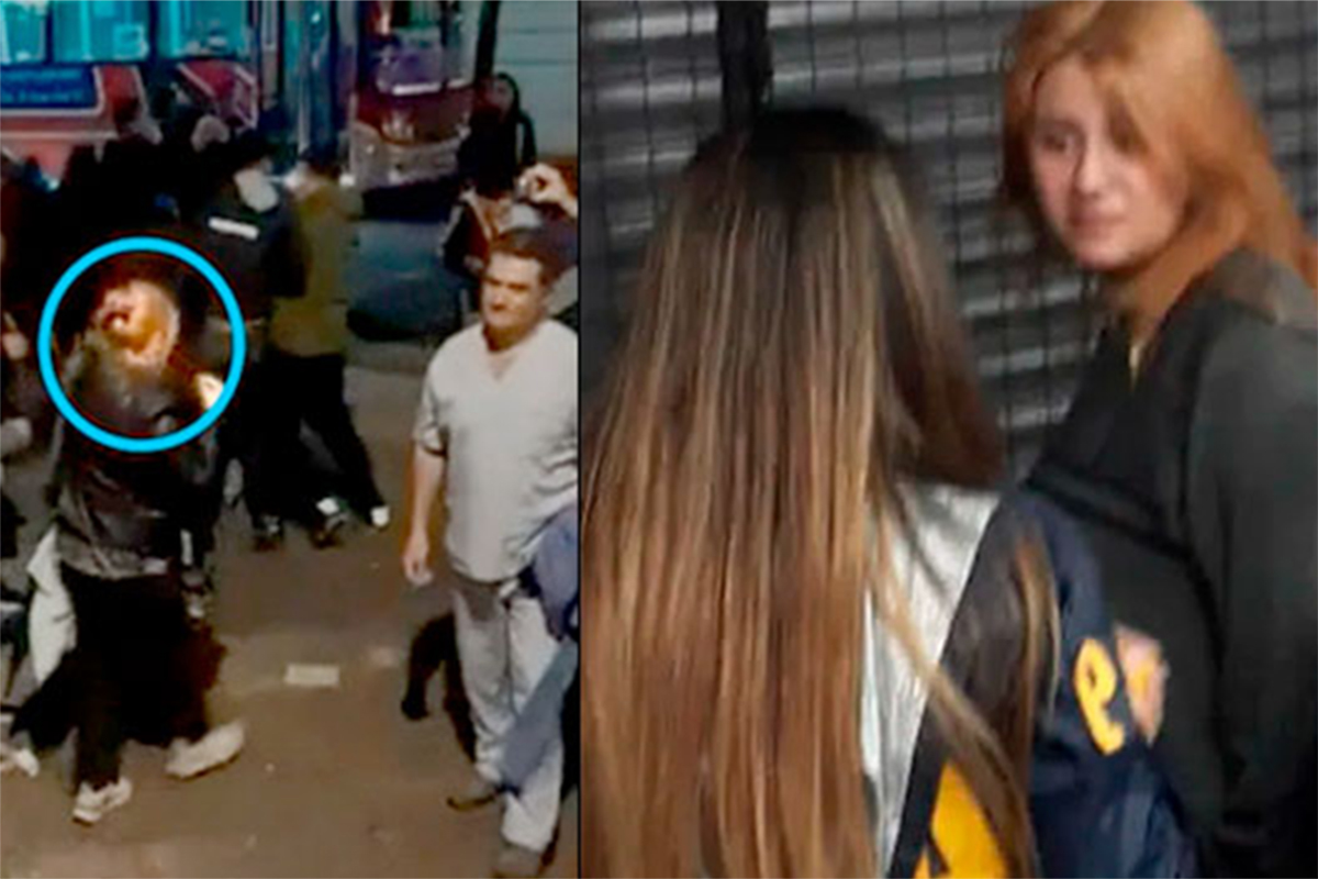 La novia del agresor estaba a metros del lugar donde Cristina fue atacada