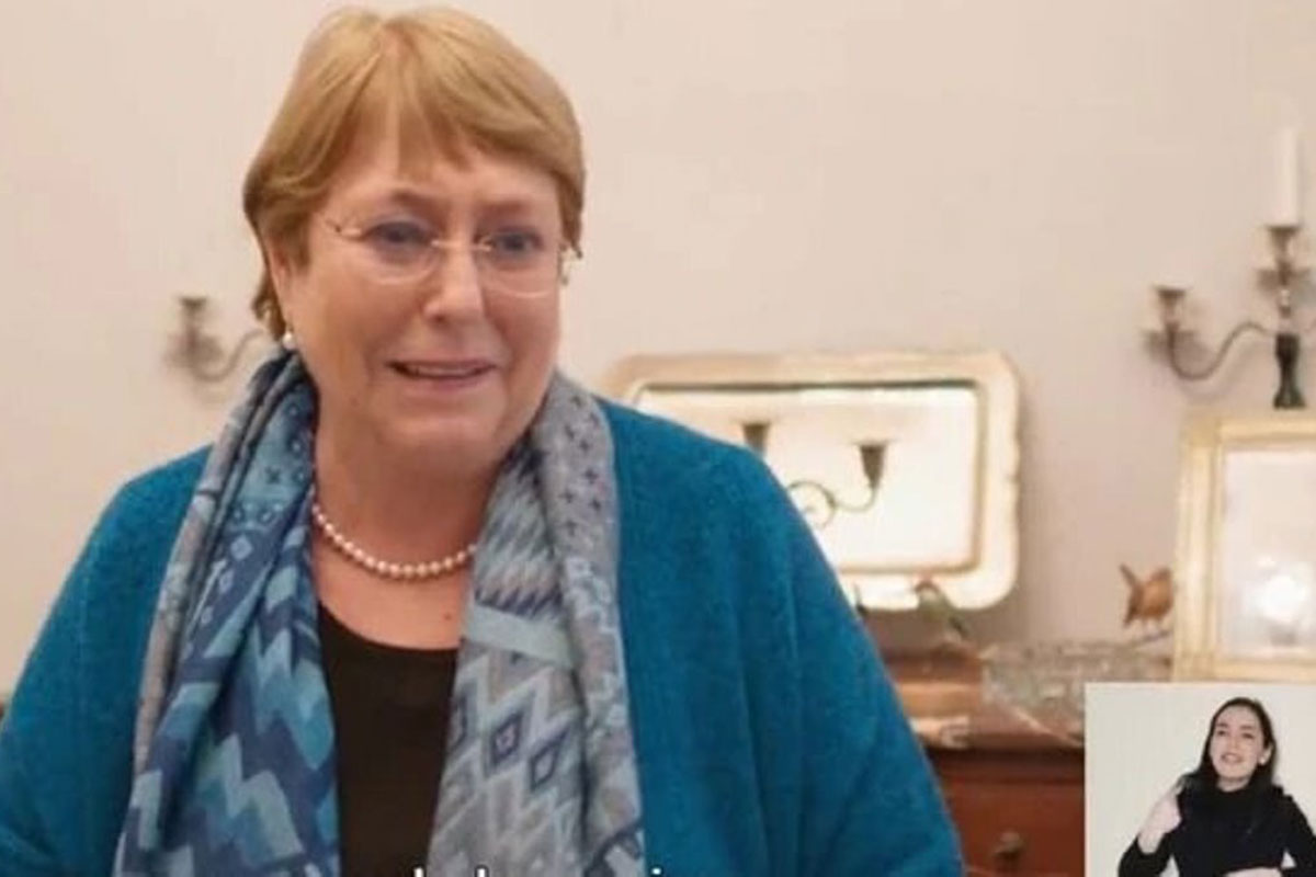 Bachelet se sumó a la campaña del Apruebo a días del plebiscito en Chile