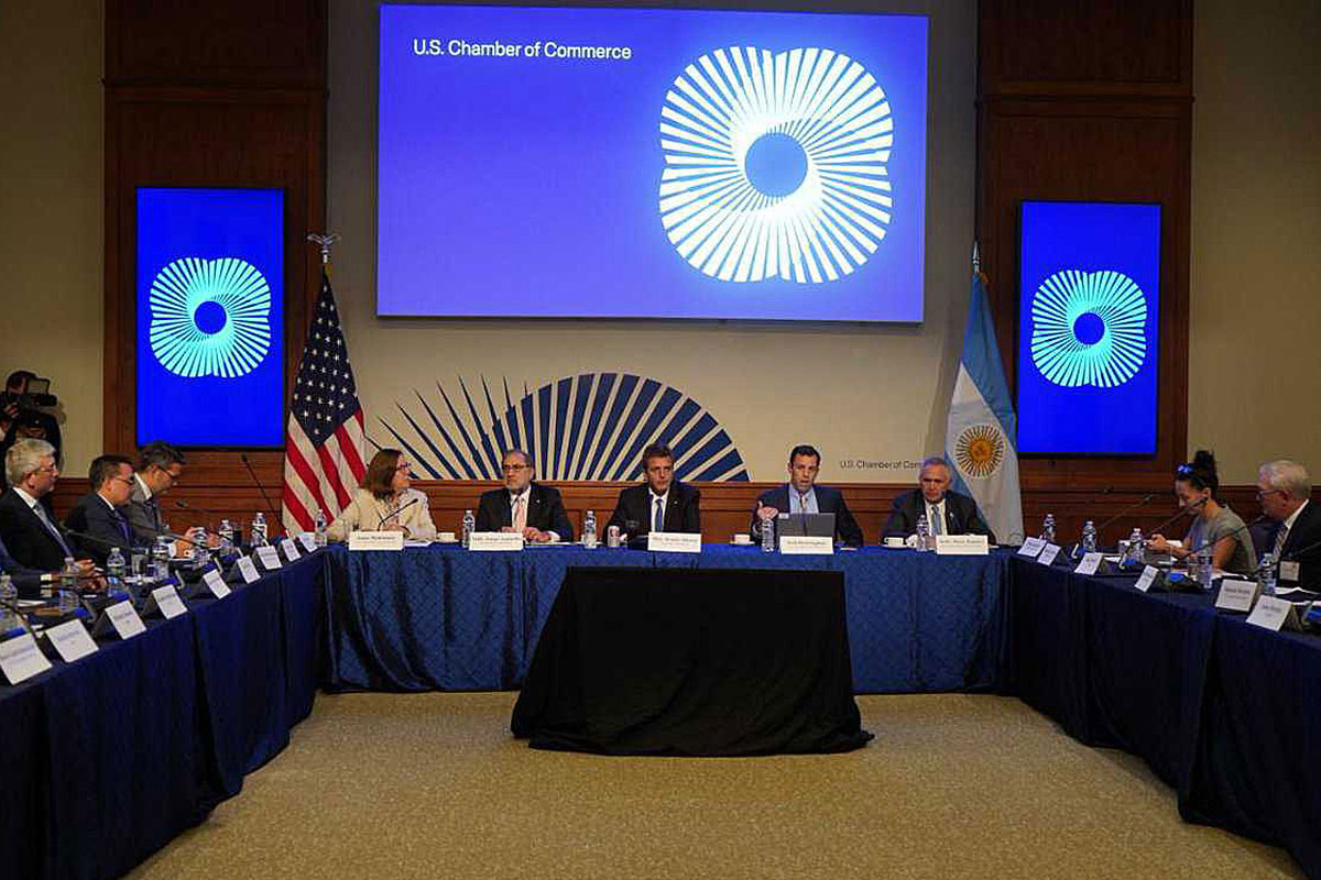 Massa se reunió con empresarios de la Cámara de Comercio estadounidense