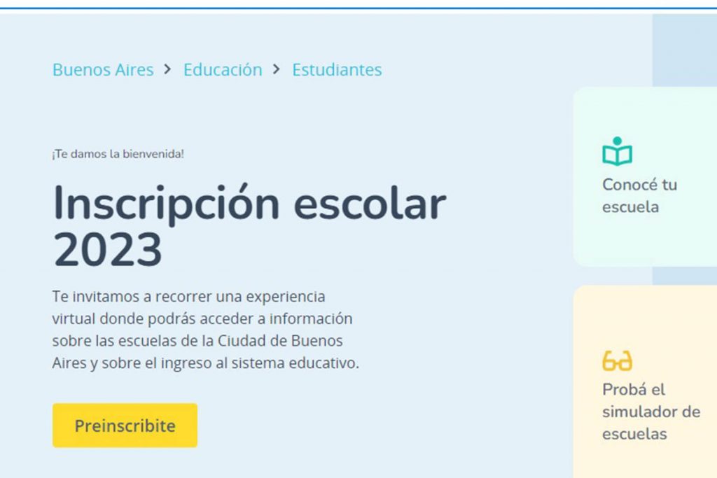 A punto de cumplir 10 años, la inscripción online presenta los mismos desperfectos que en su inauguración 1 online