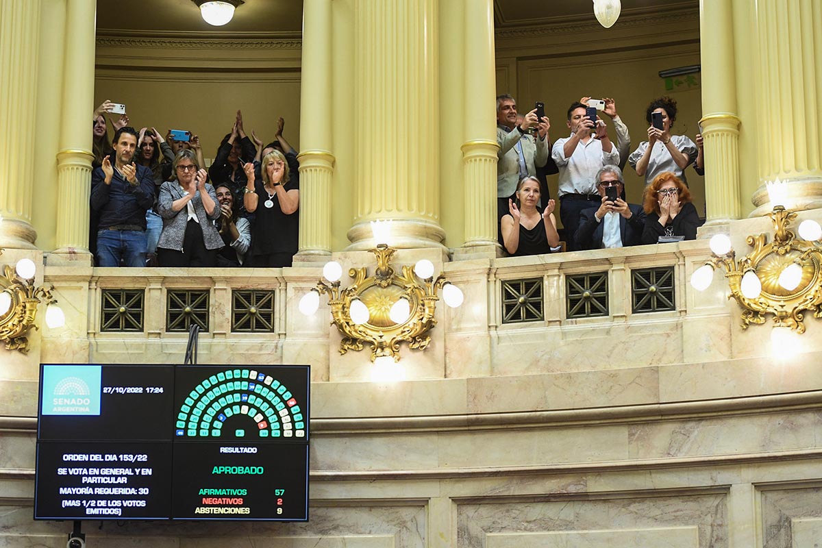 Quien no votó la ley, votó en contra de la cultura de nuestro país