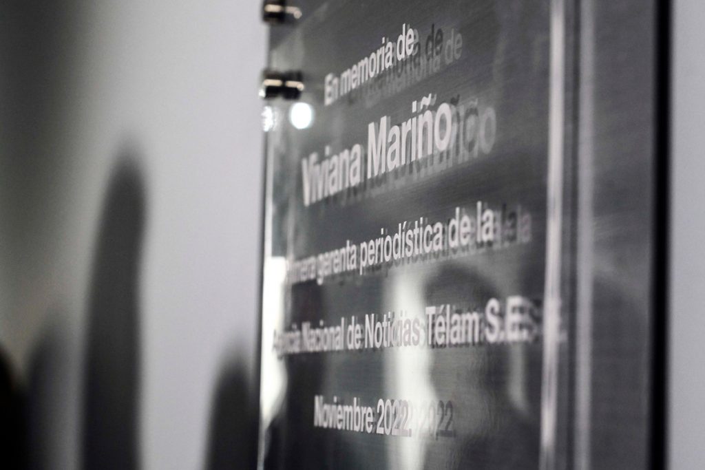 Homenaje a Viviana Mariño en la UBA: la sala de la agencia Anccom llevará su nombre 1 Homenaje a Viviana Mariño en la UBA: la sala de la agencia Anccom llevará su nombre