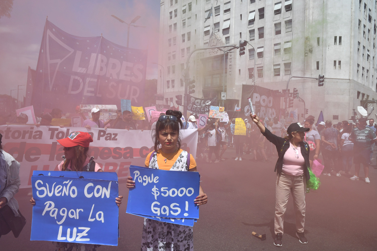 Unidad Piquetera levantó el corte en la 9 de Julio tras un acuerdo con Tolosa Paz
