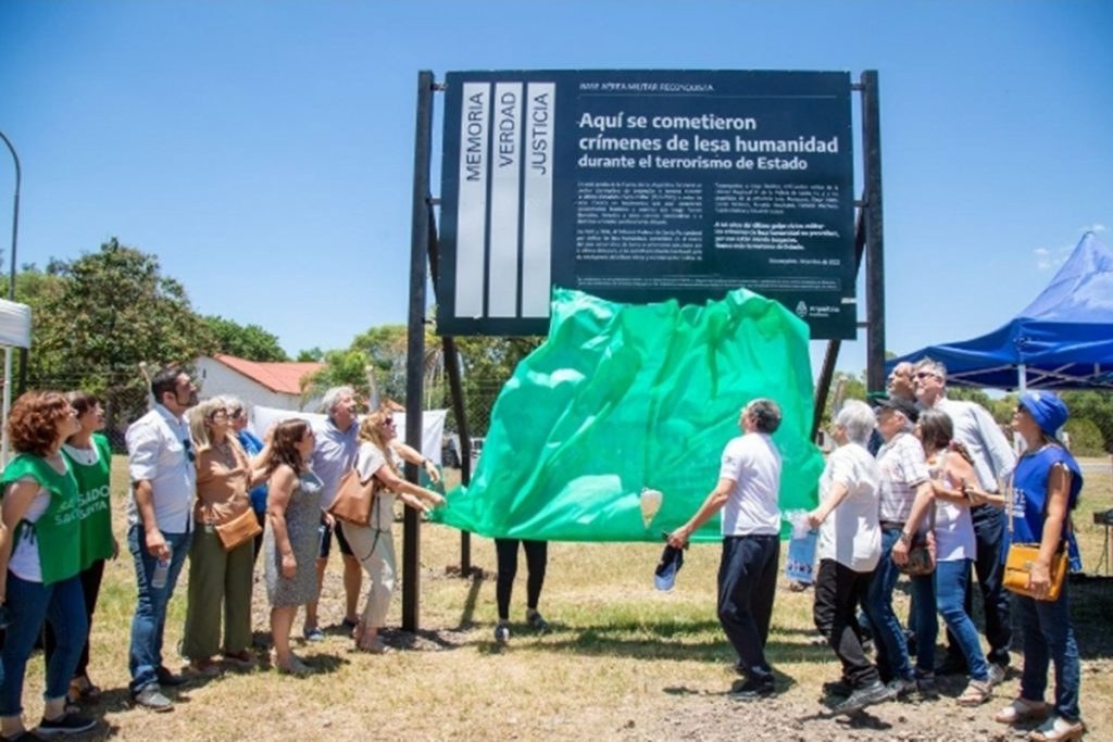 Señalizaron dos sitios de memoria en Santa Fe 1 memoria