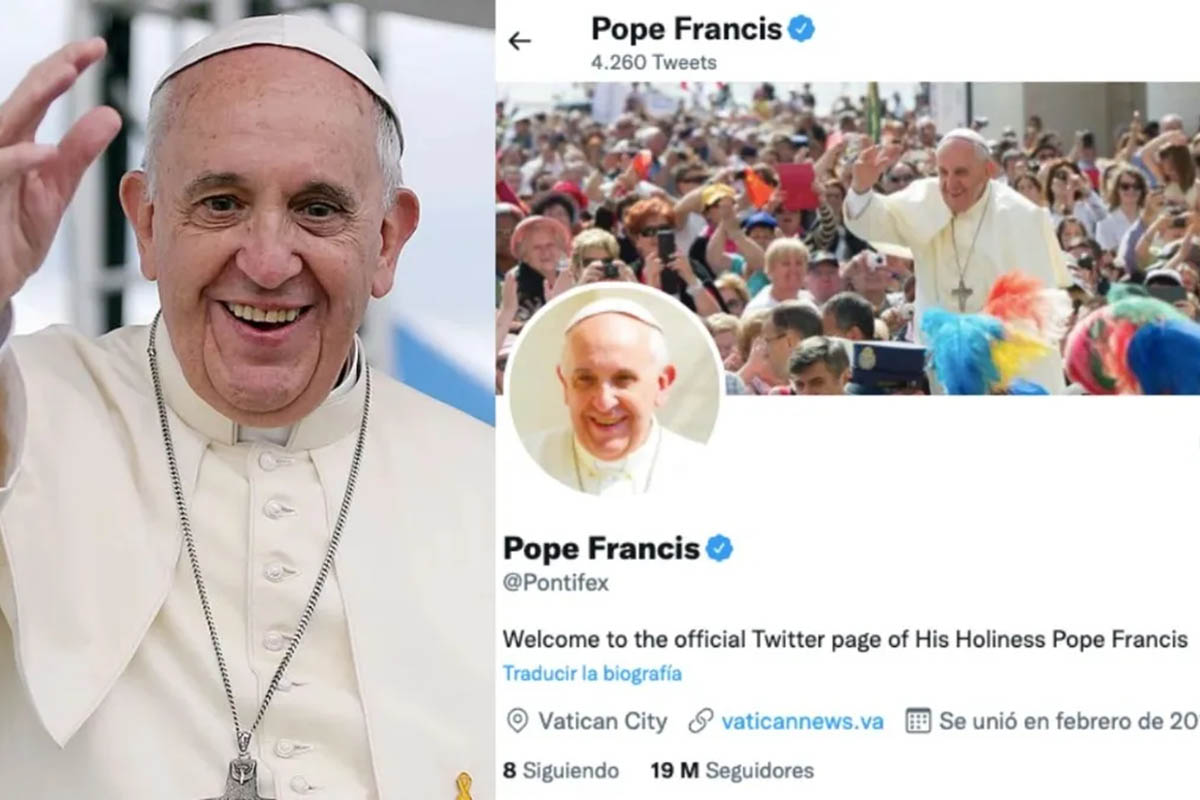 La cuenta de Twitter del Papa cumple 10 años