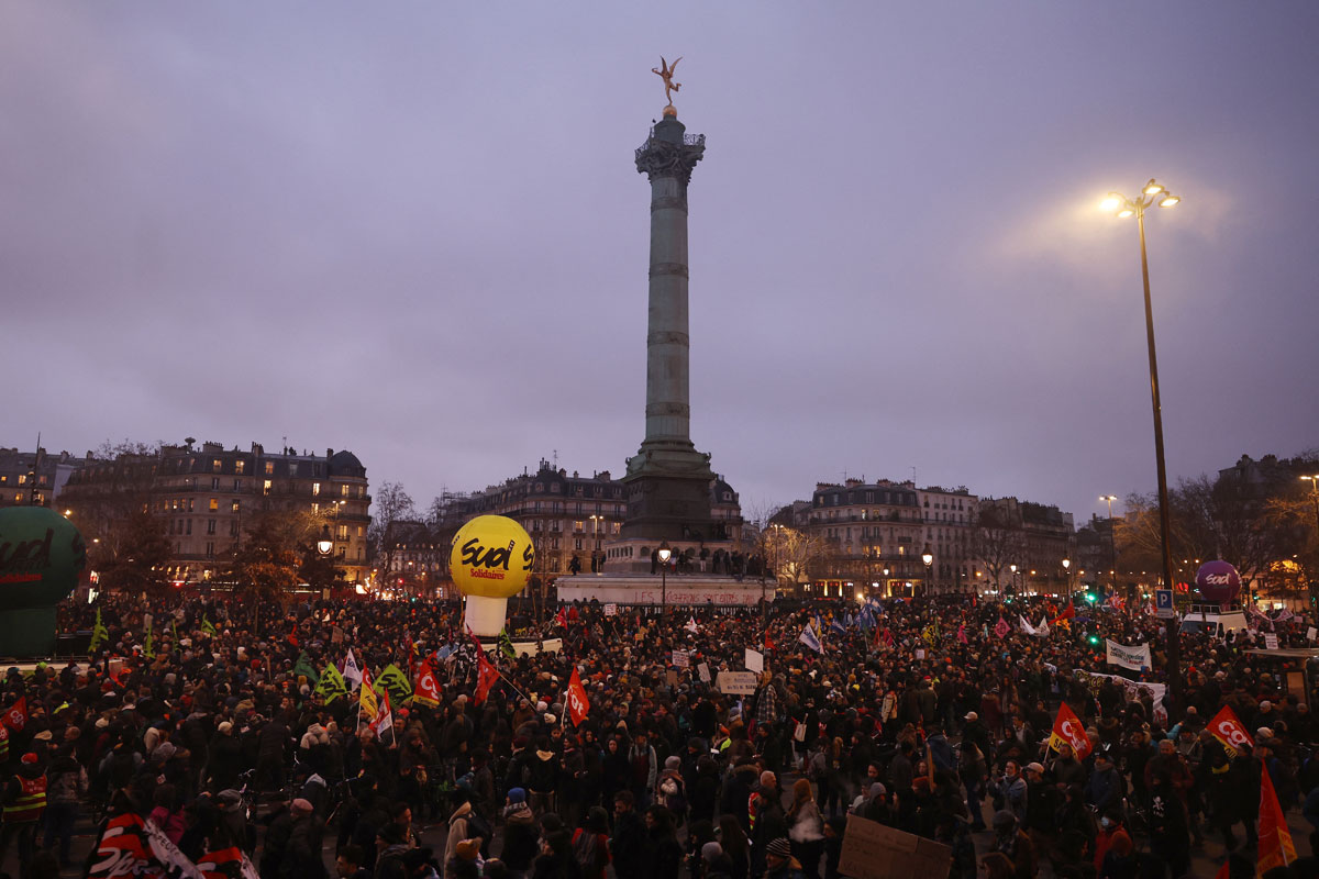 Vuelven las protestas en Francia contra la reforma jubilatoria impulsada por Macron