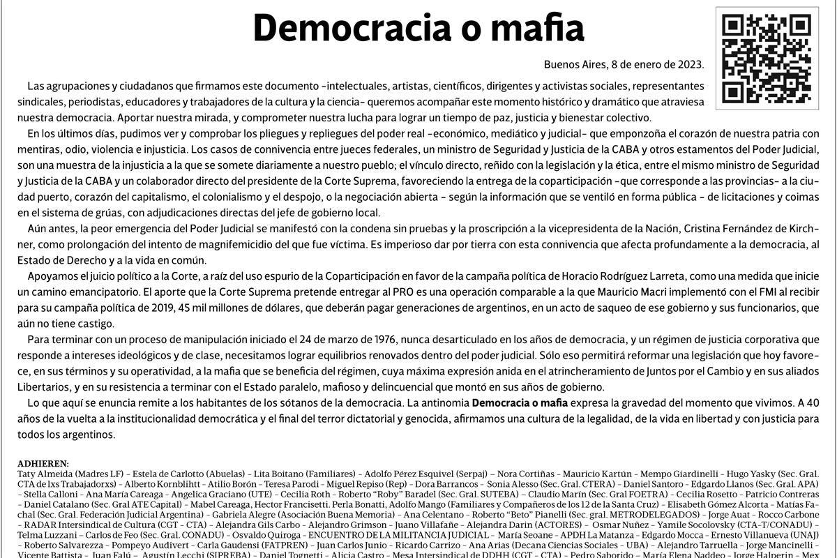 Democracia o mafia