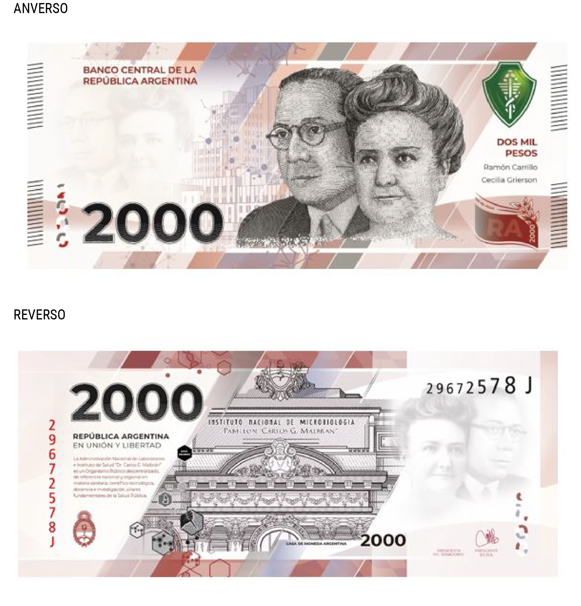 El Banco Central aprobó el nuevo billete de 2000 pesos