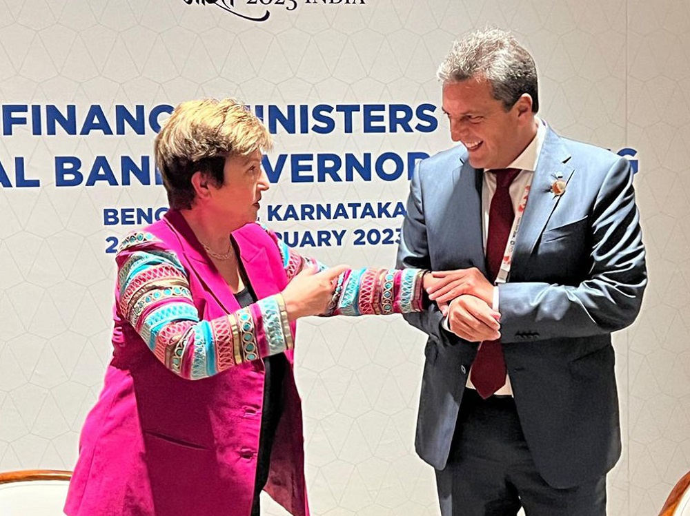 Massa se reunió con Georgieva, quien destaca el «progreso» en la cuarta revisión del programa con el FMI