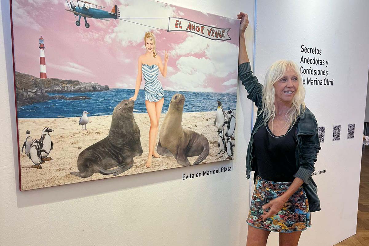 Marina Olmi: “La Evita que pinto  es muchas mujeres a la vez”