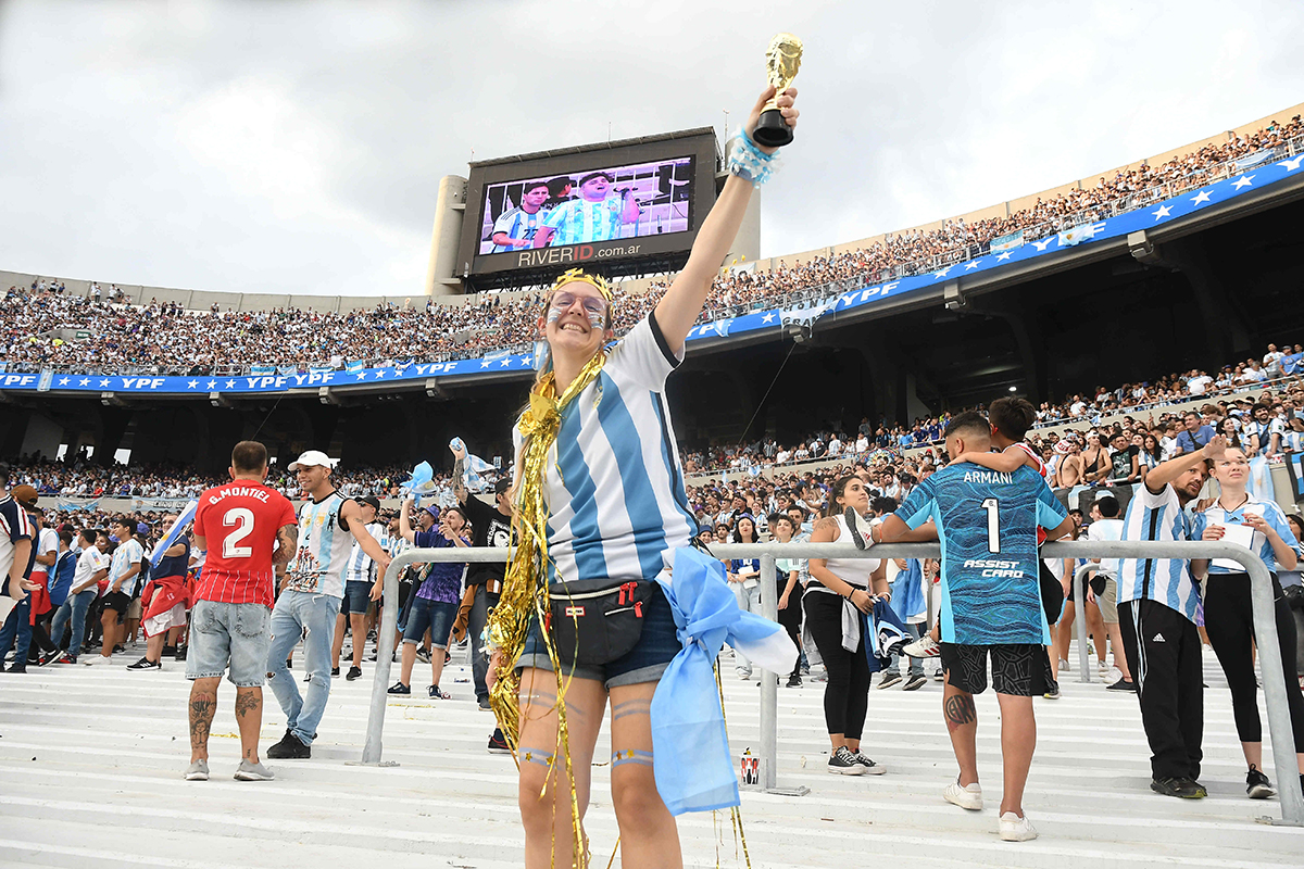 Las mejores fotos del show de los campeones del mundo