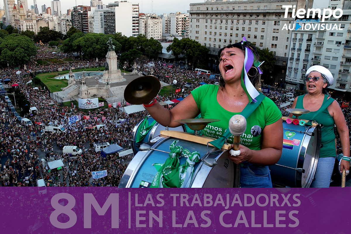 8M: las trabajadorxs en la calle