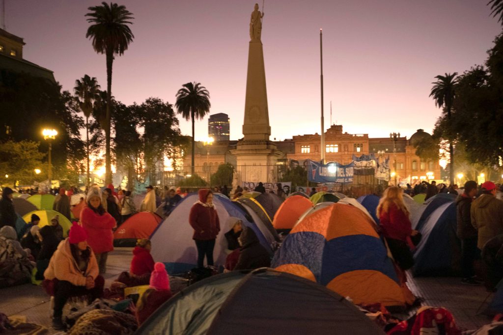 La Unidad Piquetera vuelve a la calle "contra la ofensiva de la derecha y el ajuste del gobierno y el FMI"