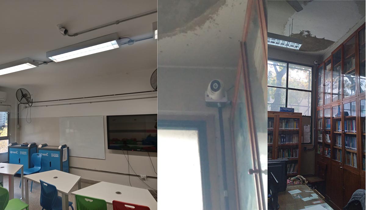 Ciudad instaló cámaras en aulas de al menos siete escuelas públicas en las últimas horas