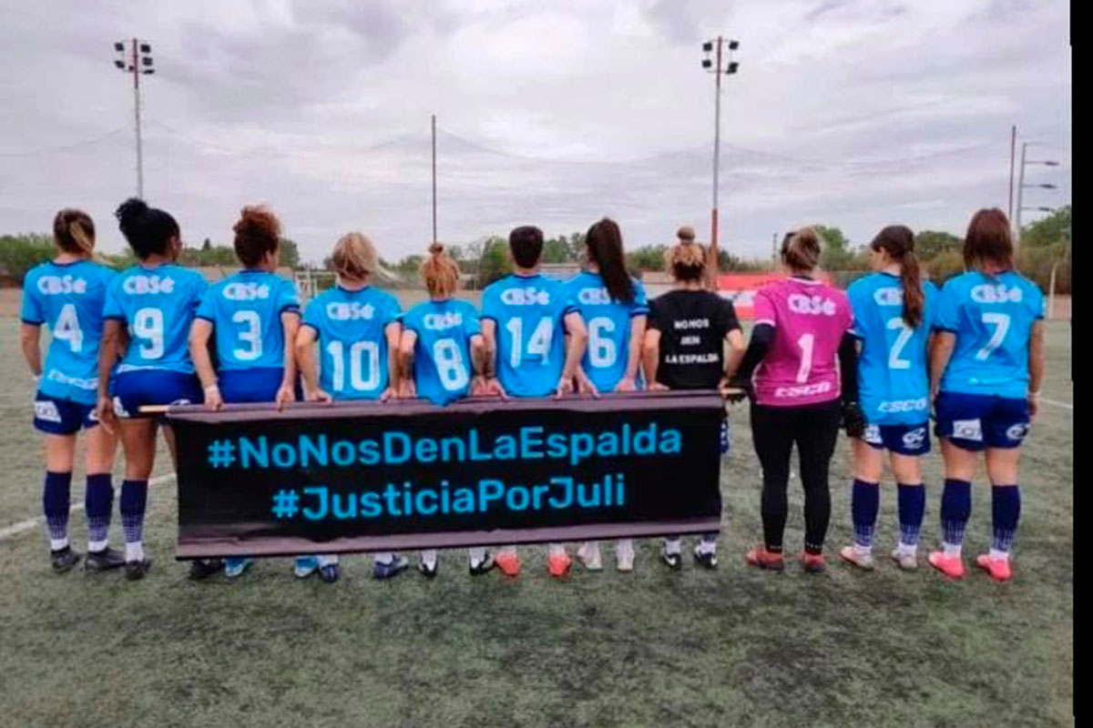 Una campaña para no olvidar a Juliana Gómez y por el fútbol femenino