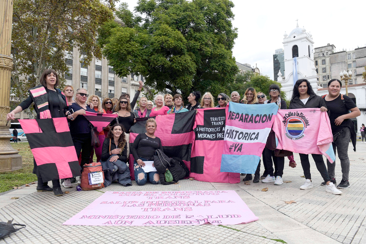 Histórica marcha: de Plaza de Mayo a Congreso por una Ley de Reparación Travesti Trans