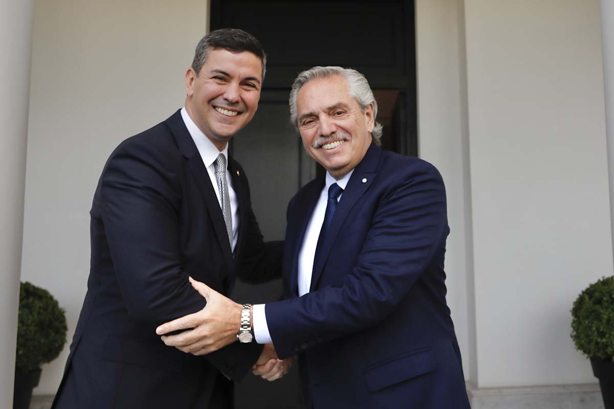 Alberto Fernández se reunió con Santiago Peña, el presidente electo de Paraguay
